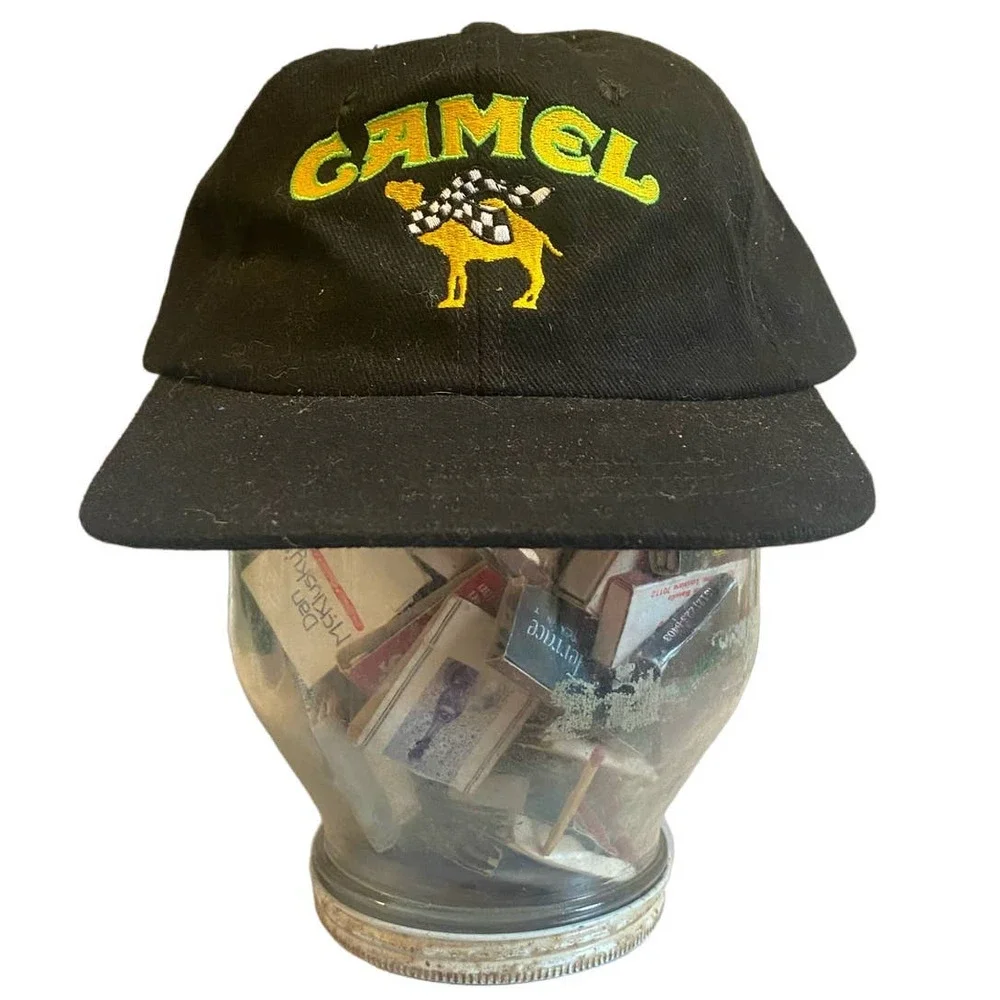 vintage camel cigarette hat Camel Accessories | Vintage Black Camel Racing Deadstock Hat | Color: Black | Size: Os